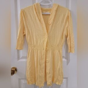 Bluenotes yellow cardigan, M